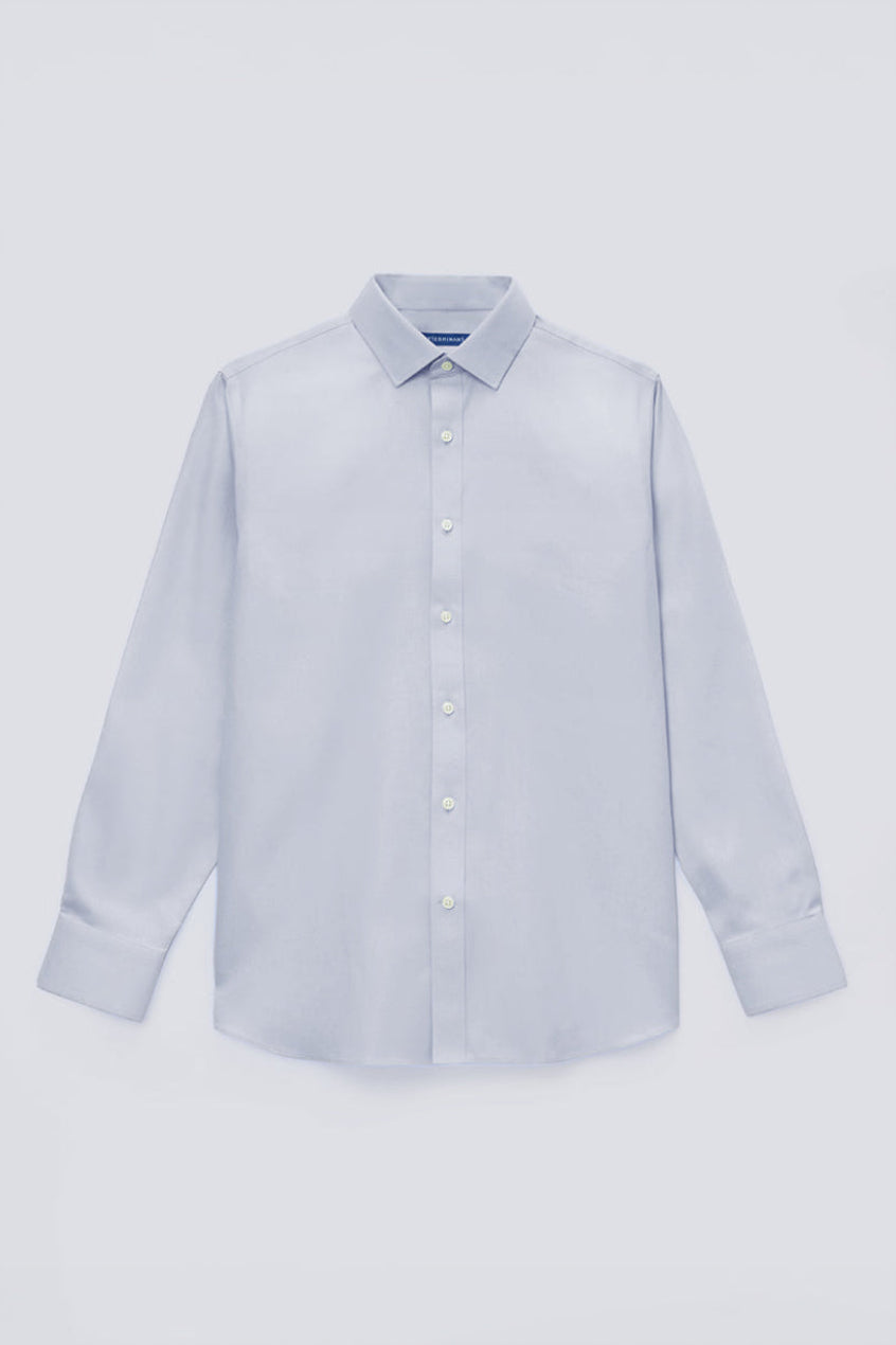 VISDRY™ Dobby Dress Shirt | Light Grey GYE128