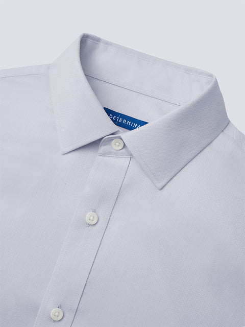 VISDRY™ Dobby Dress Shirt | Light Grey GYE128