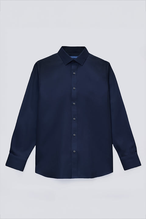 VISDRY™ Dobby Dress Shirt | Navy NYE063