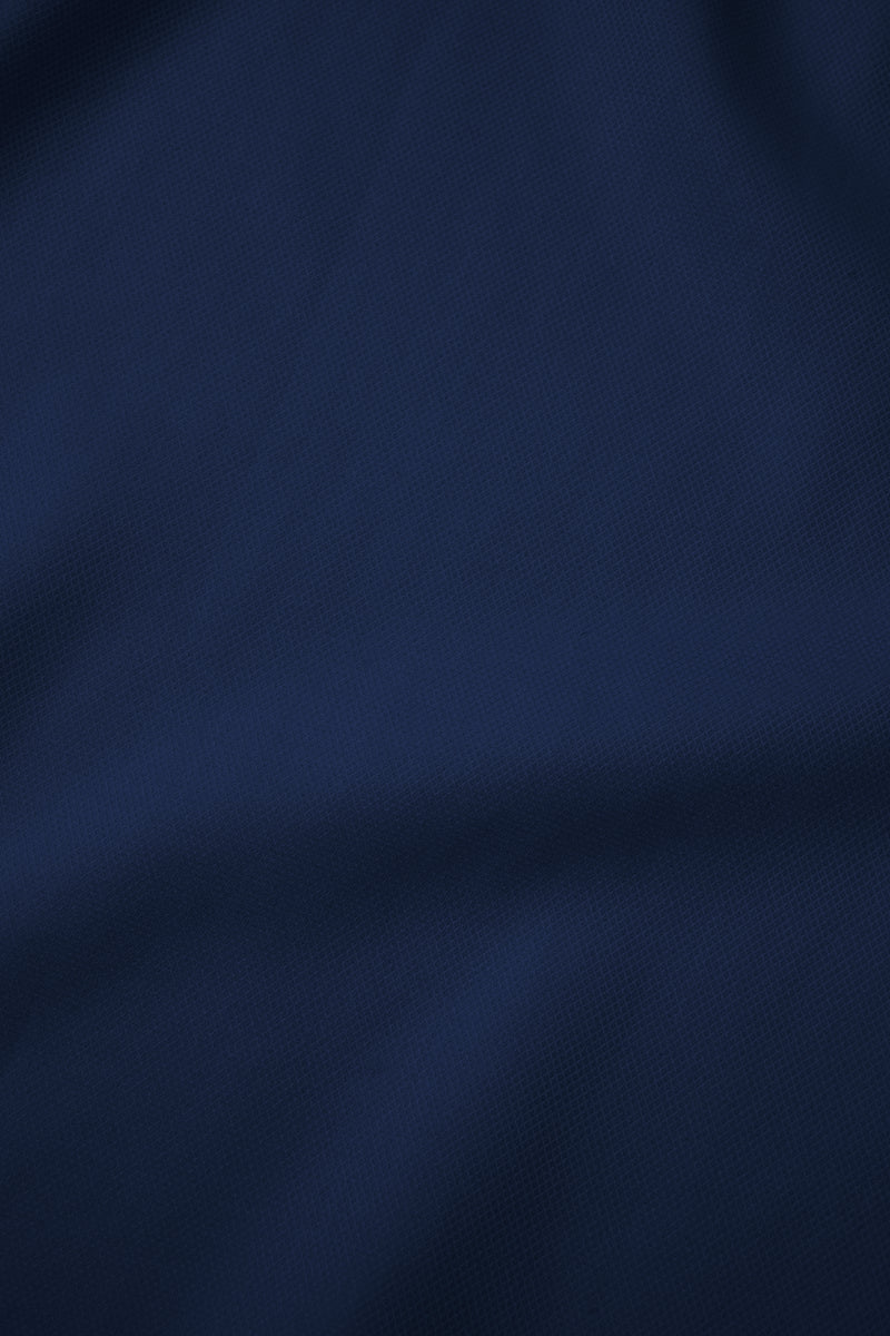 VISDRY™ Dobby Dress Shirt | Navy NYE063