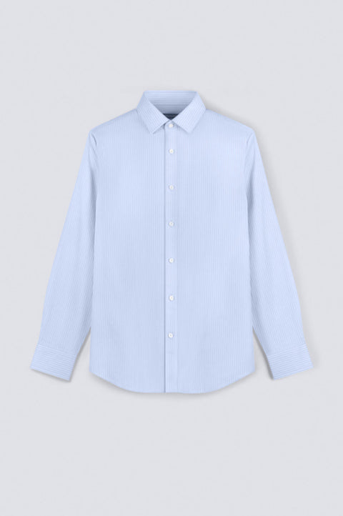 InstantCool Dobby Dress Shirt | Blue Stripes 15952N