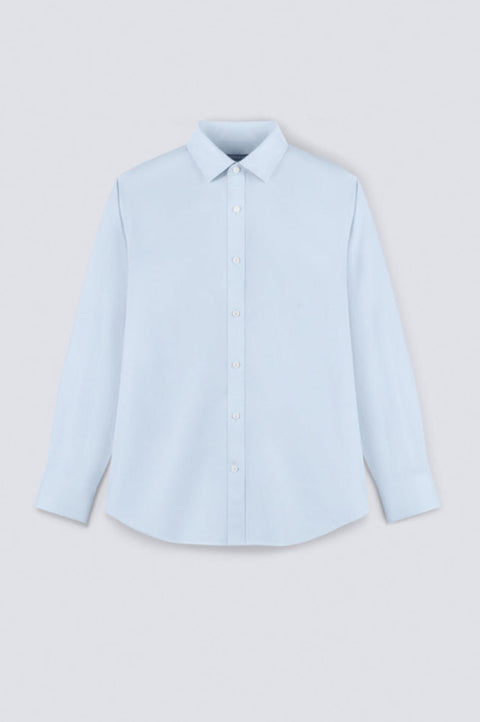 InstantCool Twill Dress Shirt | Light Blue Semi Plain 16220N