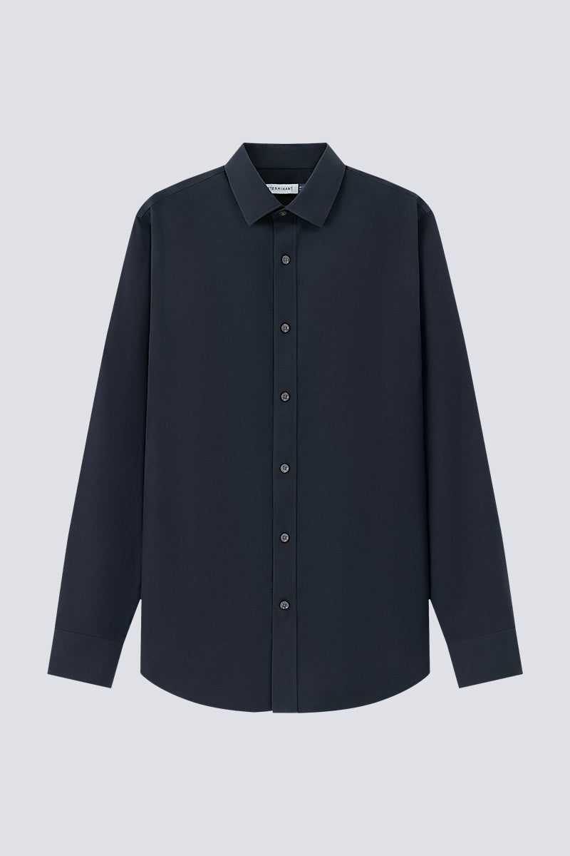 Supreme Cotton-Yak Twill Dress Shirt | Navy 0373DK