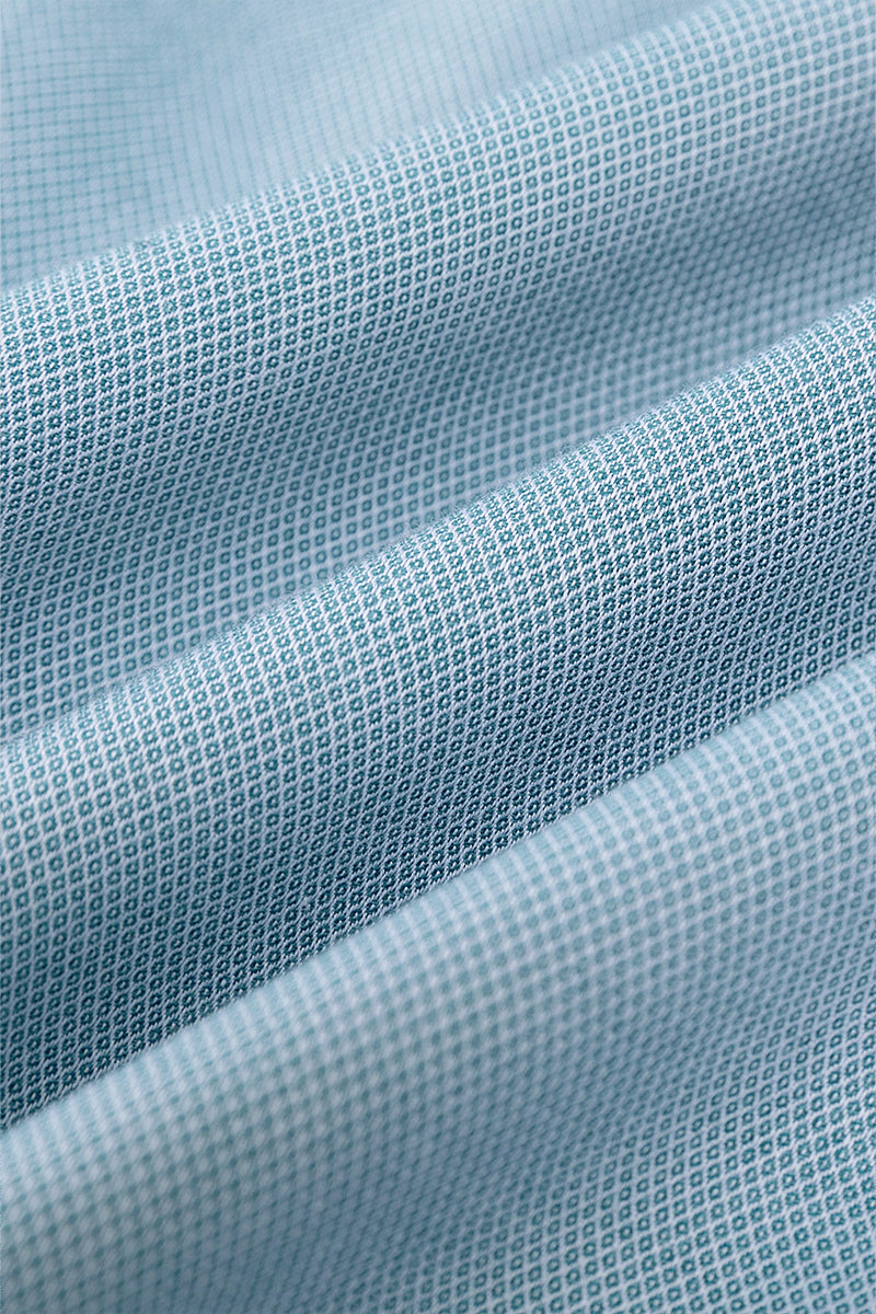 Waterless Dye Button-Down Smart Shirt | Indigo Blue 25239N