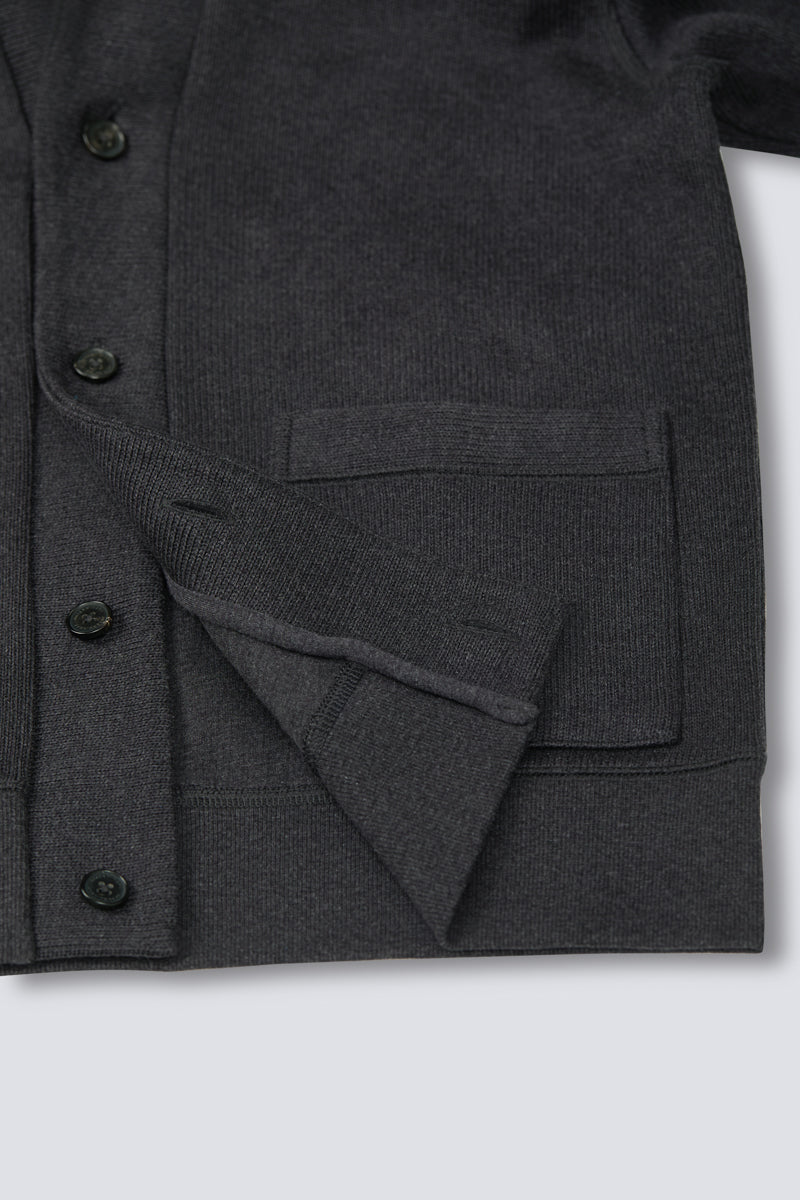 Regal Shawl Collar Cardigan | Dark Grey BC5076