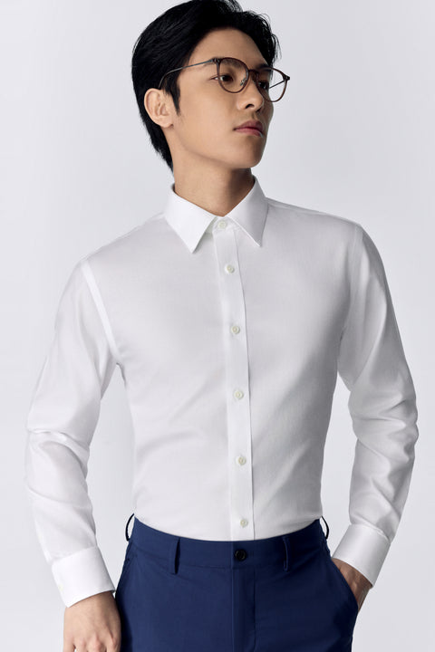 Supreme Cotton Honeycomb Dress Shirt | White WH001Z