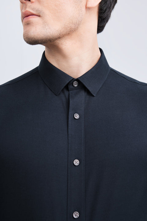 Supreme Cotton-Yak Twill Dress Shirt | Navy 0373DK