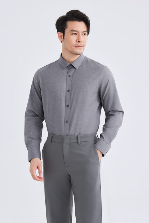 Supreme Cotton-Yak Twill Dress Shirt | Stone Grey 0372DK