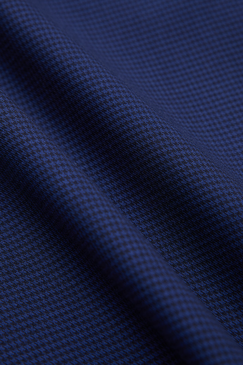 Wrinkle-Free Twill Dress Shirt | Navy Check 10520N
