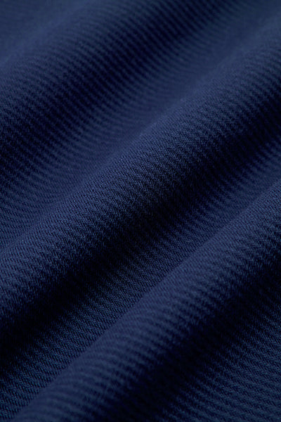 HeatGuard Jacquard Long Sleeve Polo  | Navy NNY096