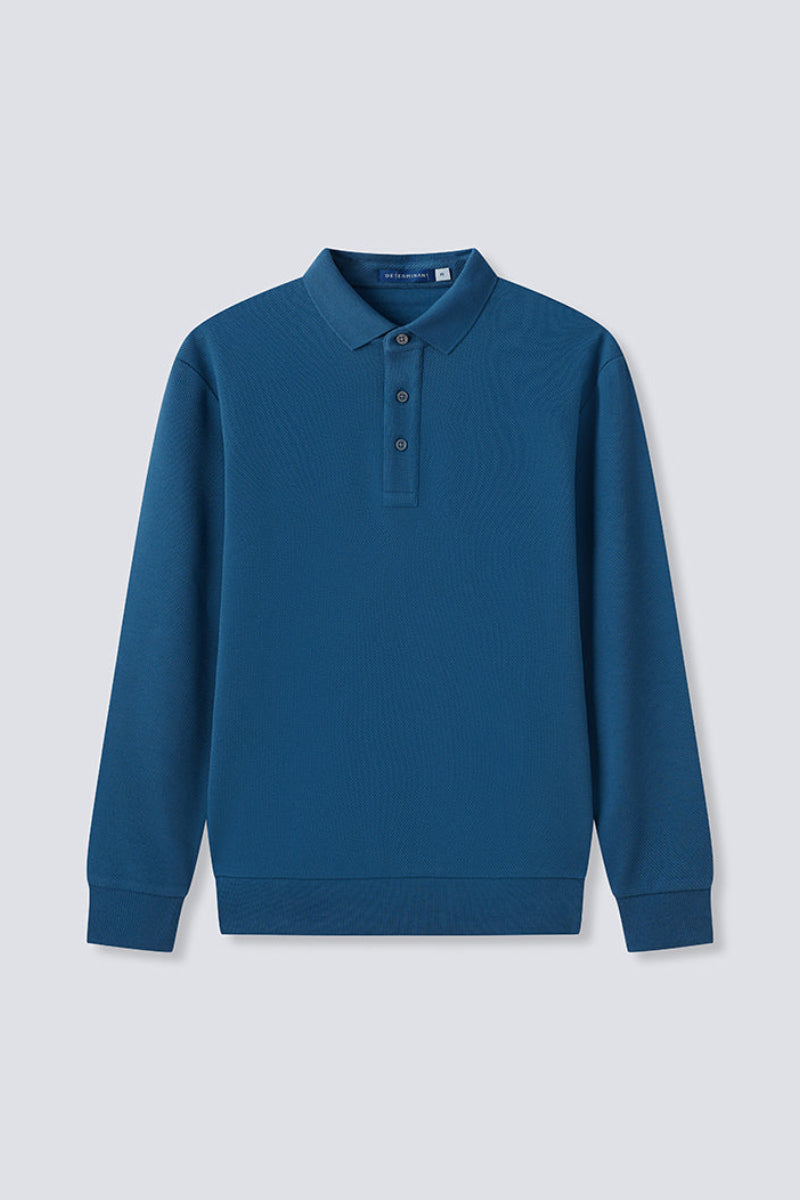 HeatGuard Jacquard Long Sleeve Polo | Teal PT4126