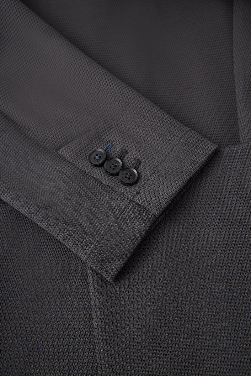 CottonSTRETCH Knit Smart Blazer | Dark Grey GYE161