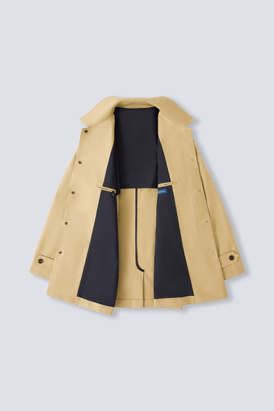 CottonSTRETCH Woven Trench Coat  | Khaki 8961NZ