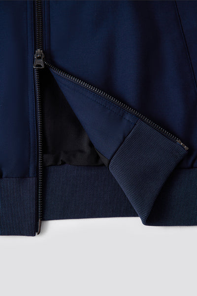 CottonSTRETCH Woven Blouson Jacket | Navy NYE069