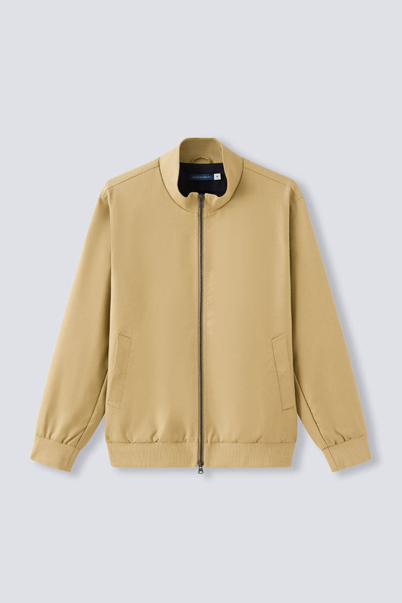 CottonSTRETCH Woven Blouson Jacket | Khaki 8961NZ