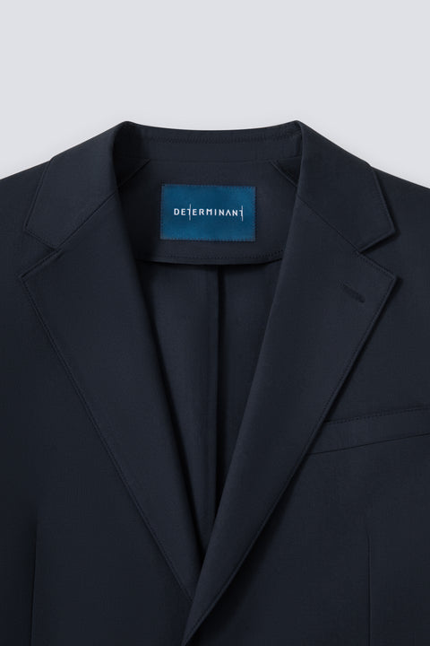 CottonSTRETCH Unstructured Woven Blazer | Navy 3492KP