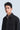 Stretch Water-Repellent Shirt Jacket | Black BKFD01 — On Model