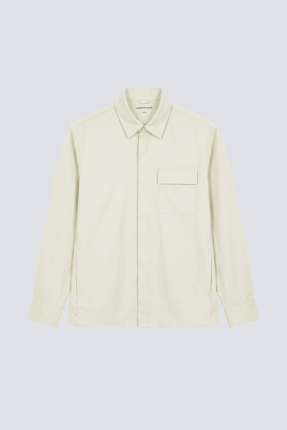 Stretch Water-Repellent Shirt Jacket | Tofu 10311P — Flat Lay