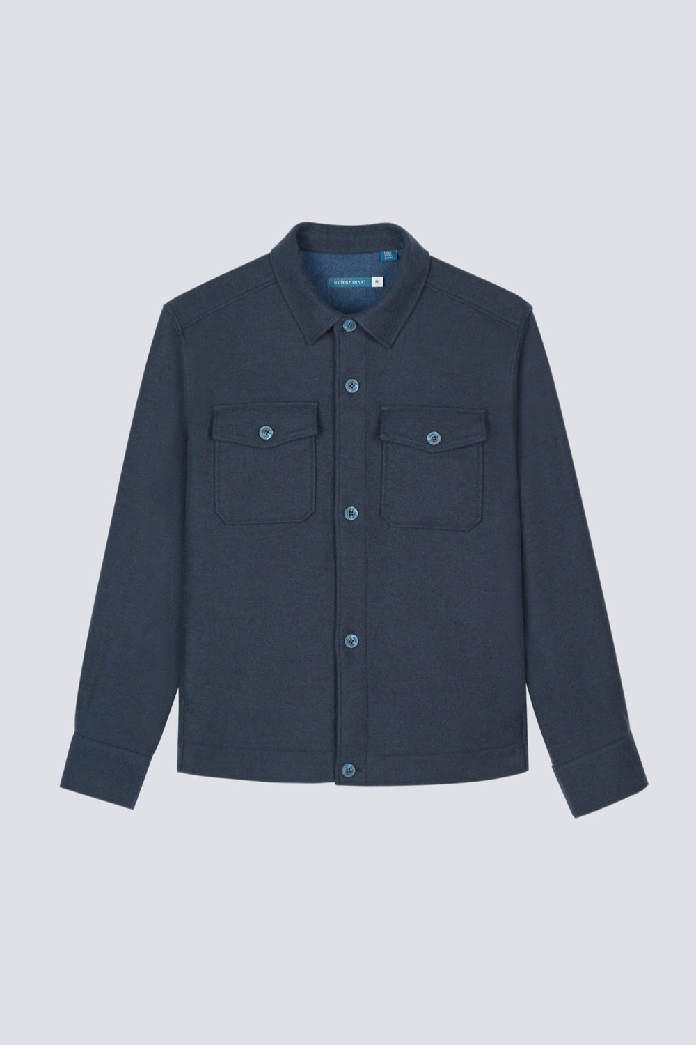 Cotton Yak Dobby Shirt Jacket | Heather Navy 318EKP