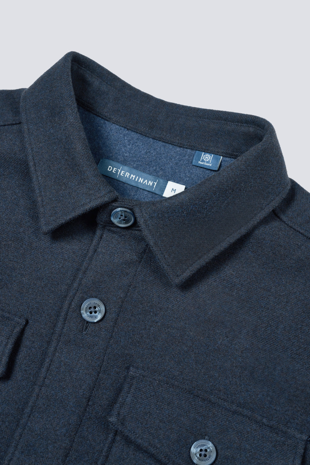 Cotton Yak Dobby Shirt Jacket | Heather Navy 318EKP
