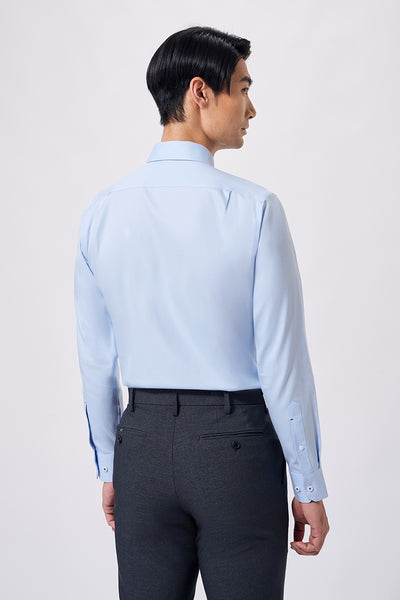 InstantCool Pinpoint Oxford Dress Shirt | Light Blue 15940P