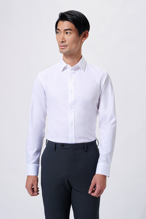 InstantCool Pinpoint Oxford Dress Shirt | White WH001Z