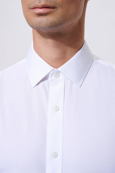 InstantCool Pinpoint Oxford Dress Shirt | White WH001Z