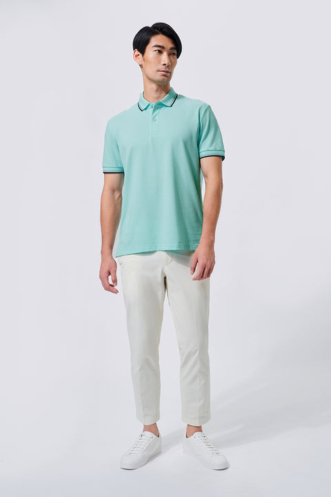 VISDRY™ Pique Tipped Polo | Mint P317UZ