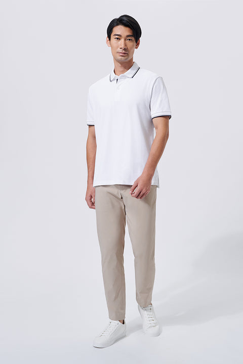 VISDRY™ Pique Tipped Polo | White WH001Z