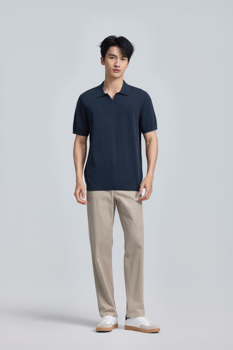 開襟針織 Polo | 深藍 14036N