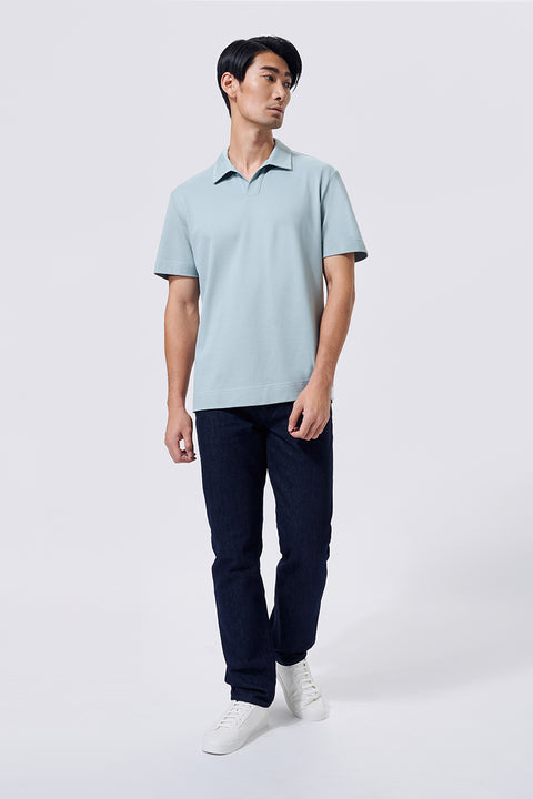 Regal Pique Buttonless Polo | Green GYE111