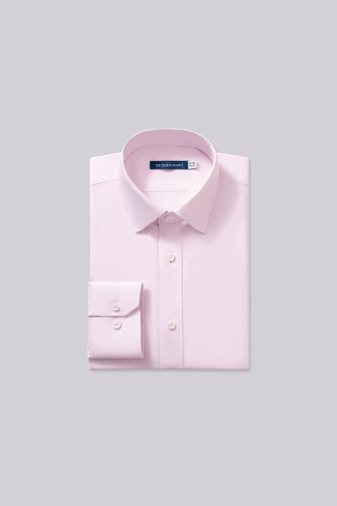 免燙斜紋商務襯衫 薰衣草森林純色 30028N