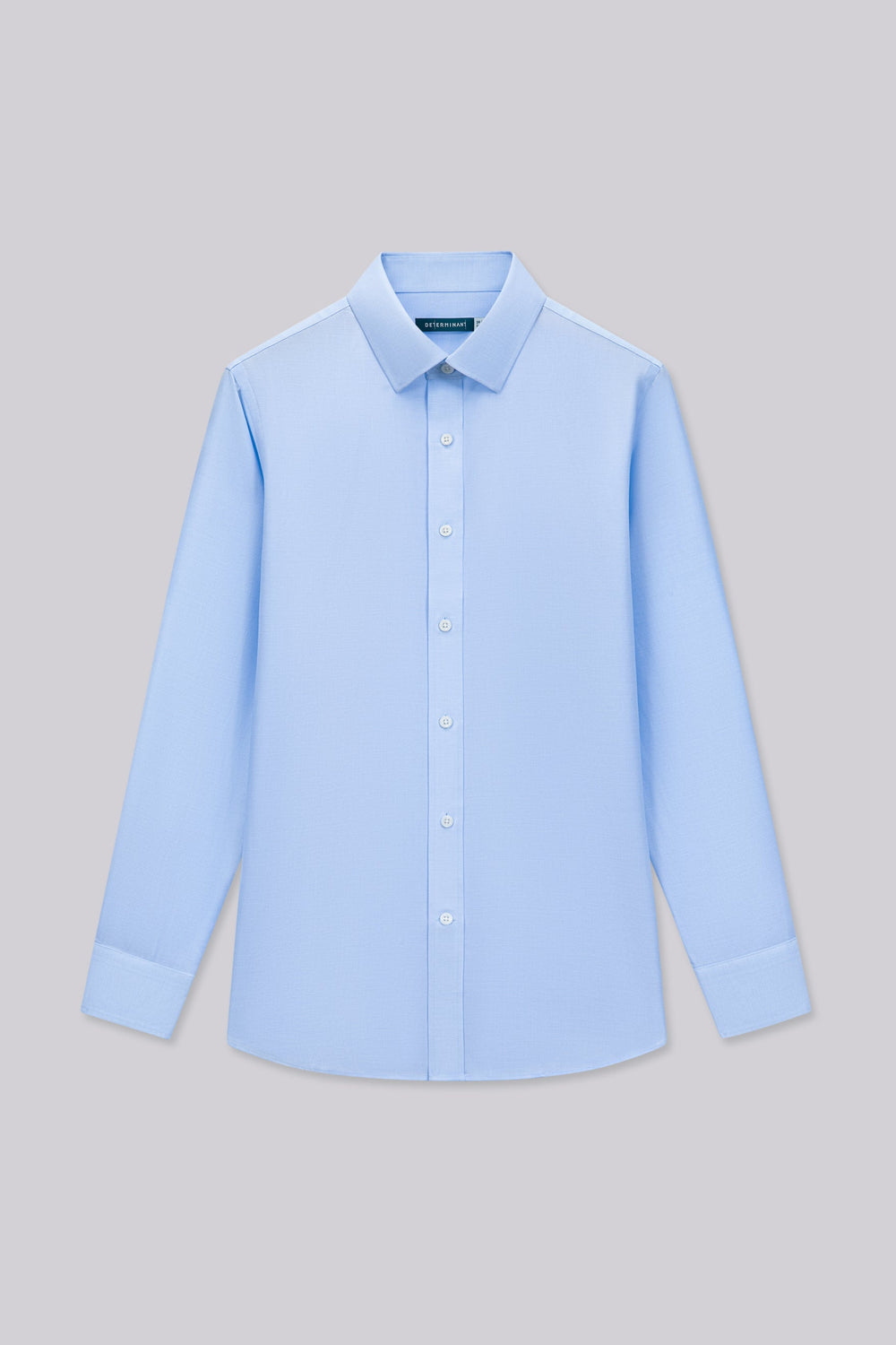 Wrinkle-Free Twill Dress Shirt | Light Blue Plain 16483N