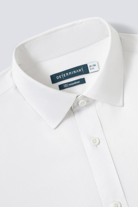 InstantCool Dobby Dress Shirt | Blanc White 27230N