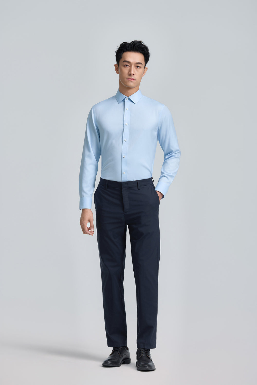 InstantCool Dobby Dress Shirt | Light Blue 26891N