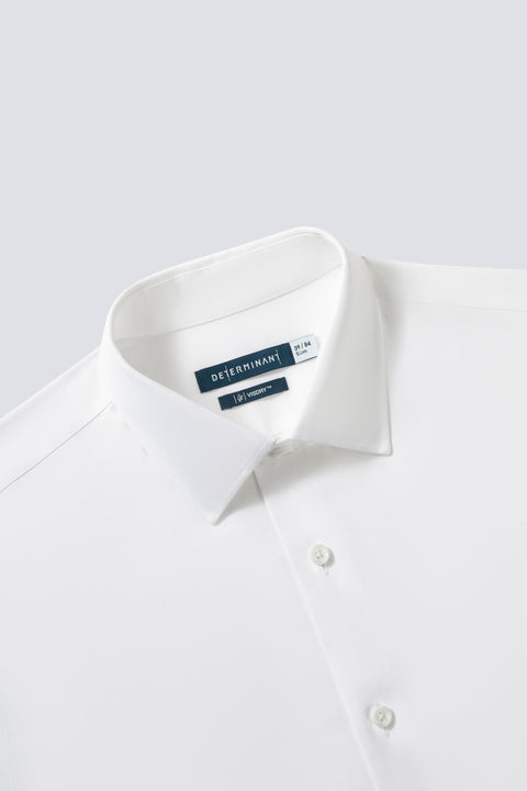 VISDRY™ 籃紋商務襯衫 | 白色 WH001Z