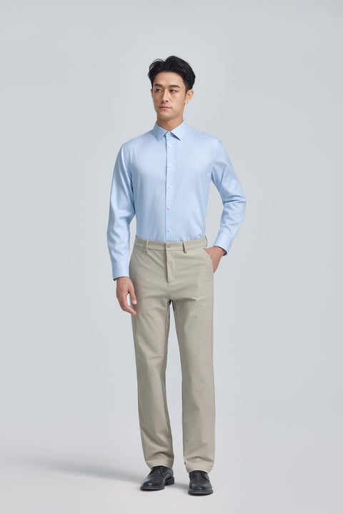 VISDRY™  商務襯衫 | 淺藍色條紋 18151N