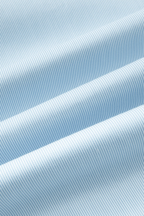 VISDRY™ Twill Dress Shirt | Light Blue Stripes 18151N