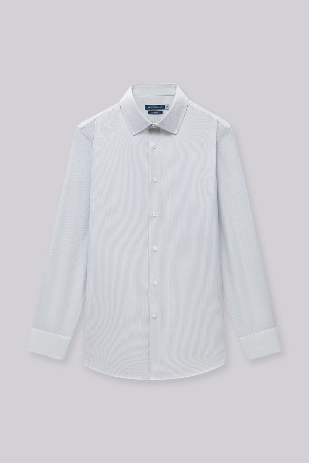 VISDRY™ Twill Dress Shirt | Light Grey Stripes 27229N