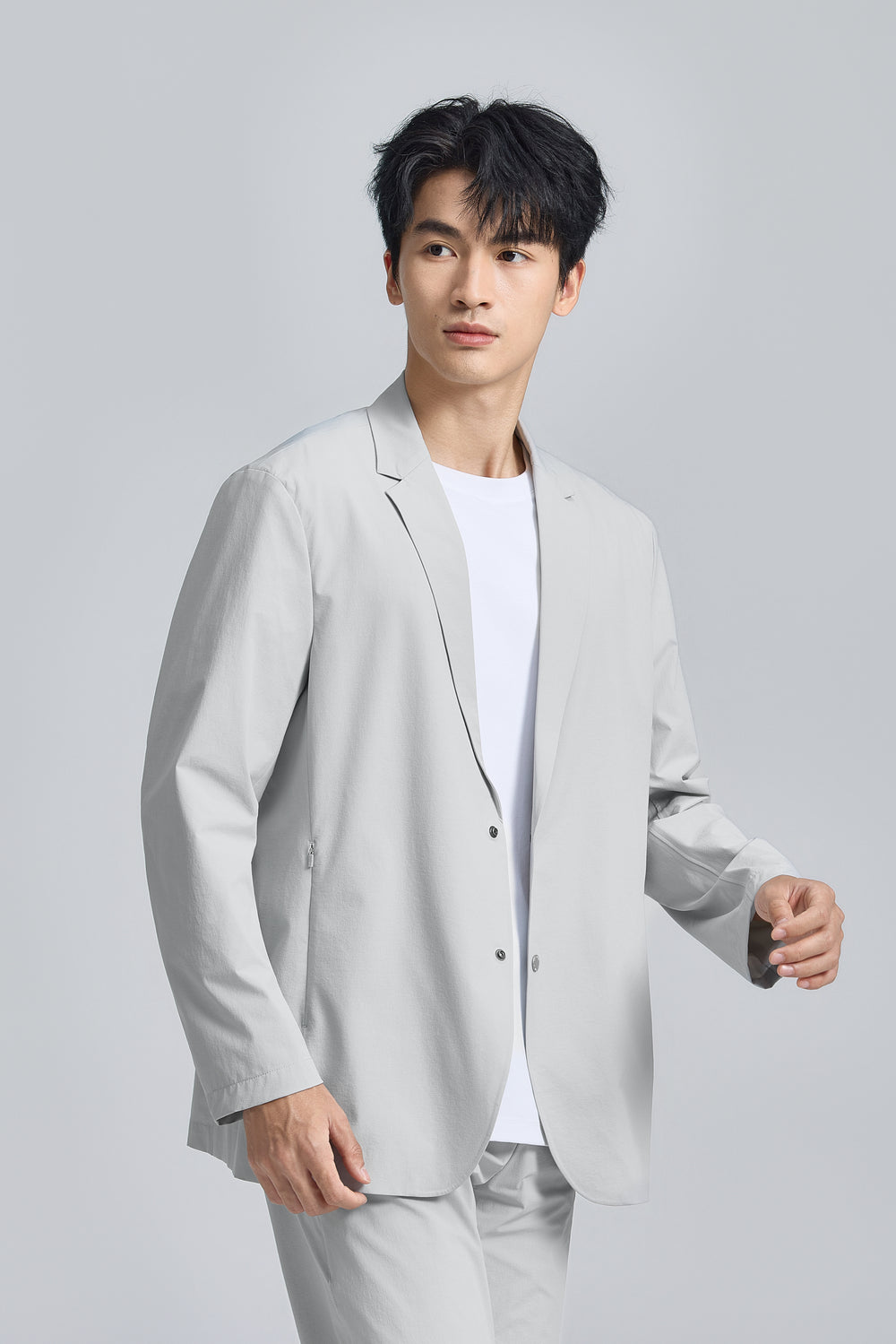 多向彈性通勤西裝外套 | 灰色 GY0000