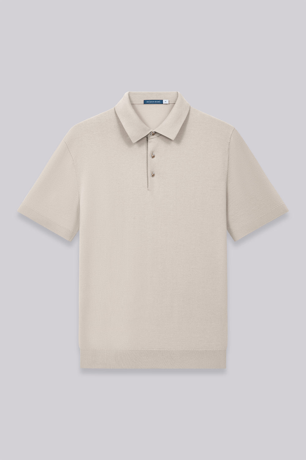 Flat-Knit Three-Button Sweater Polo | Silver Grey PT1400