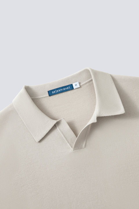 開襟針織 Polo | 銀灰色 PT1400