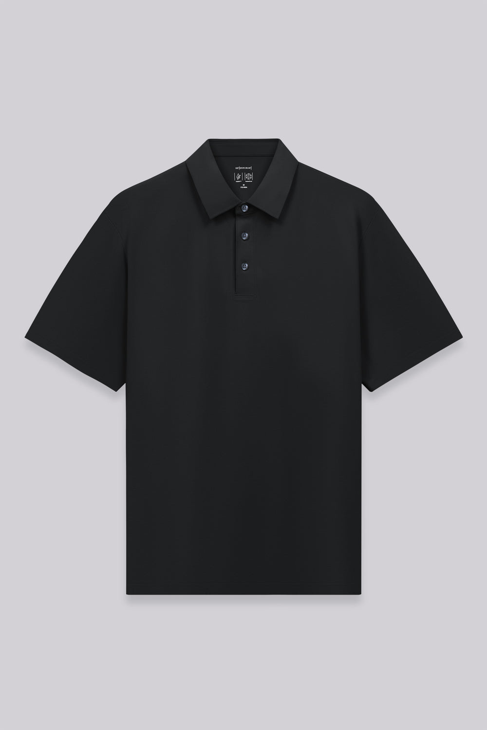 VISDRY™ Sharp Pique Polo | Black BKFD01