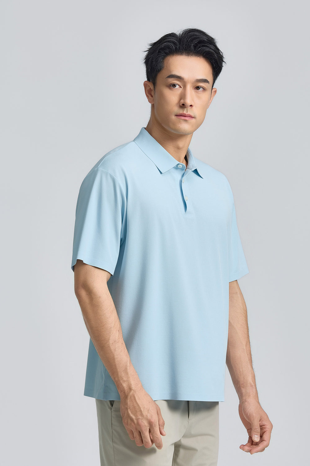 VISDRY™  珠地 Polo  淺藍色 PT4200