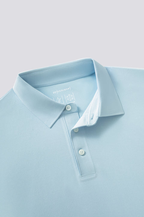 VISDRY™ 貼合珠地 Polo | 淺藍色 PT4200