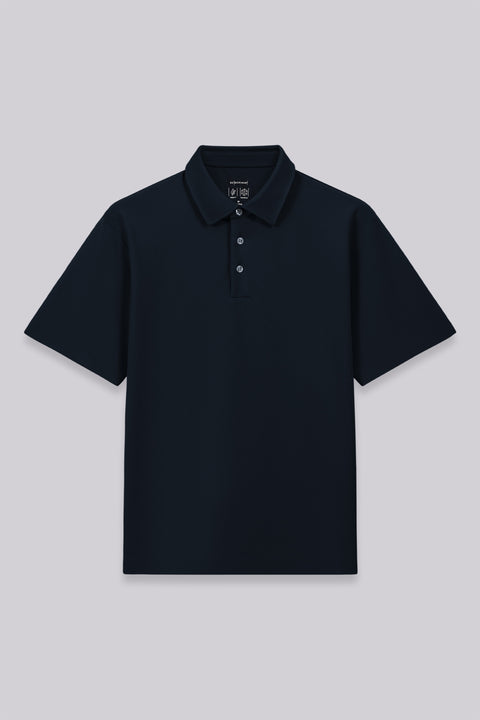 VISDRY™ Double-Face Knit Polo | Navy 14036N