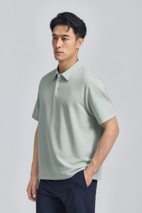 VISDRY™ 雙面針織Polo | 天空灰 PT4504