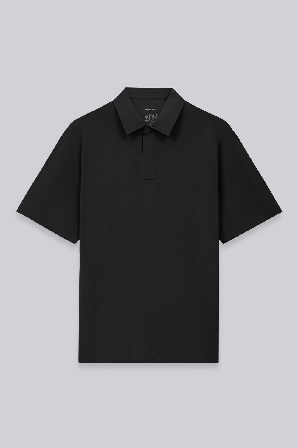 VISDRY™ Concealed Placket Sharp Pique Polo | Black BKFD01