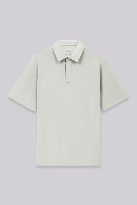 VISDRY™ Bonded Concealed Placket Pique Polo | Grey GYE128