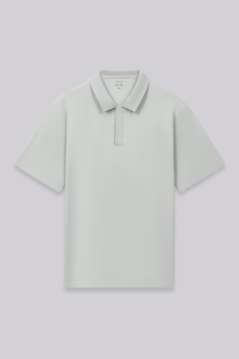 PrismCool 拉鍊領Polo  灰色 GYE128